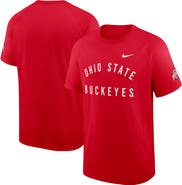 Nike Men's Nike Scarlet Ohio State Buckeyes Ready Raglan Premium Performance T-Shirt