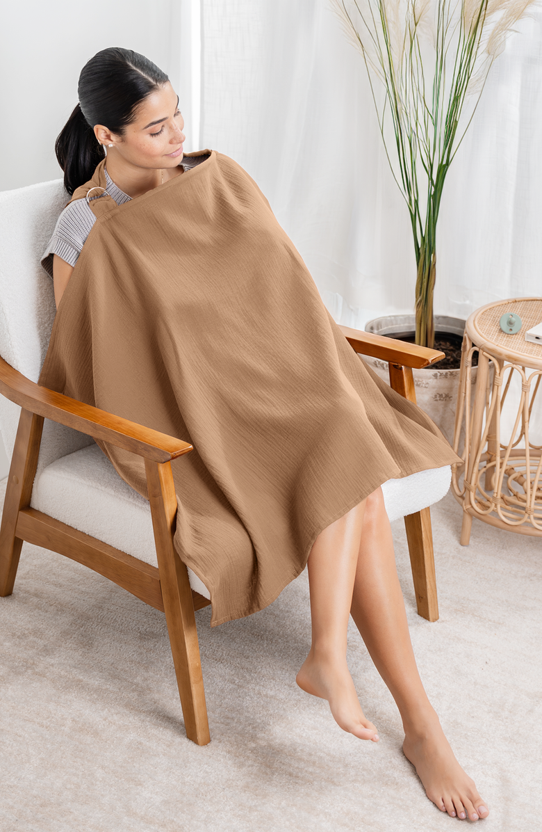 Comfy Cubs Muslin Nursing Cover, Alternate, color, Cedar