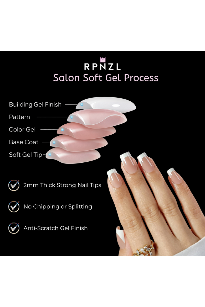 Press On Nail Kit, Alternate, color, Ivory
