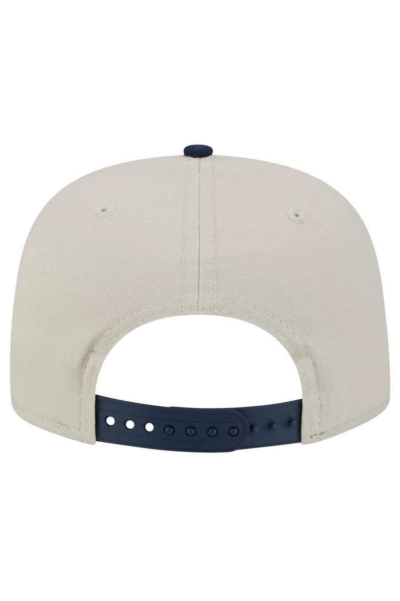 Men's New Era Stone/Navy Tennessee Titans Athletic Golfer Snapback Hat, Alternate, color, Stone