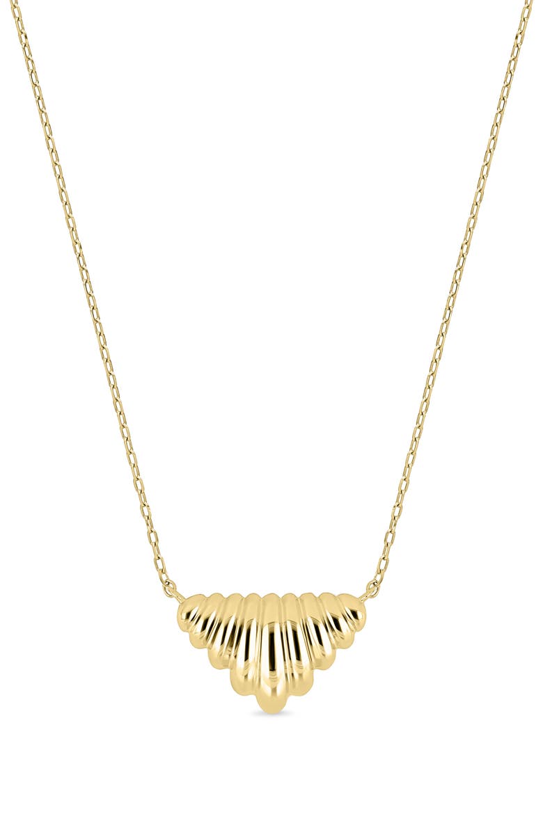 14k Gold Chevron Pendant Necklace, Main, color, 14K YELLOW GOLD