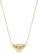 Bony Levy 14k Gold Chevron Pendant Necklace