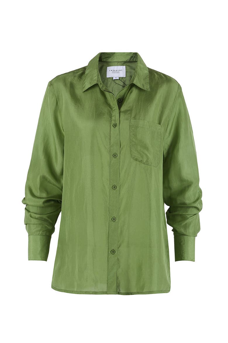 The Silk Shirt, Alternate, color, Peridot