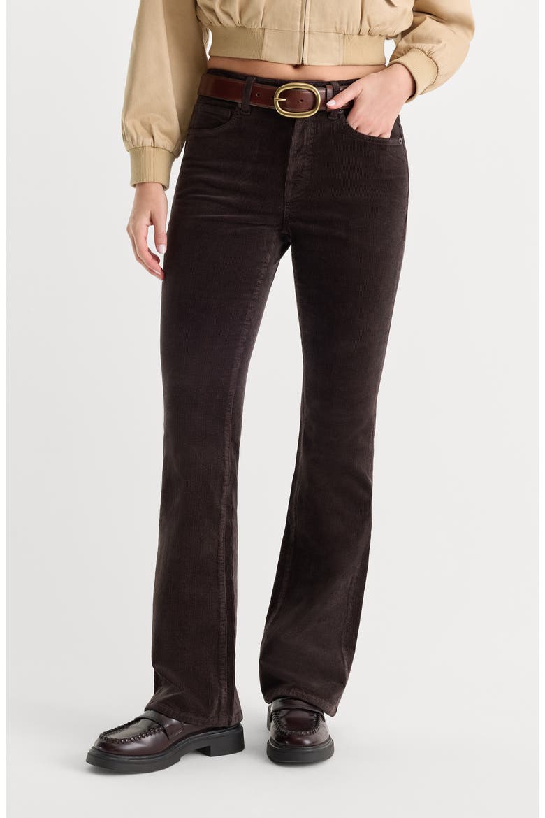 Good Classic High Waist Bootcut Corduroy Jeans, Main, color, ESPRESSO