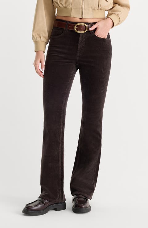 Good Classic High Waist Bootcut Corduroy Jeans