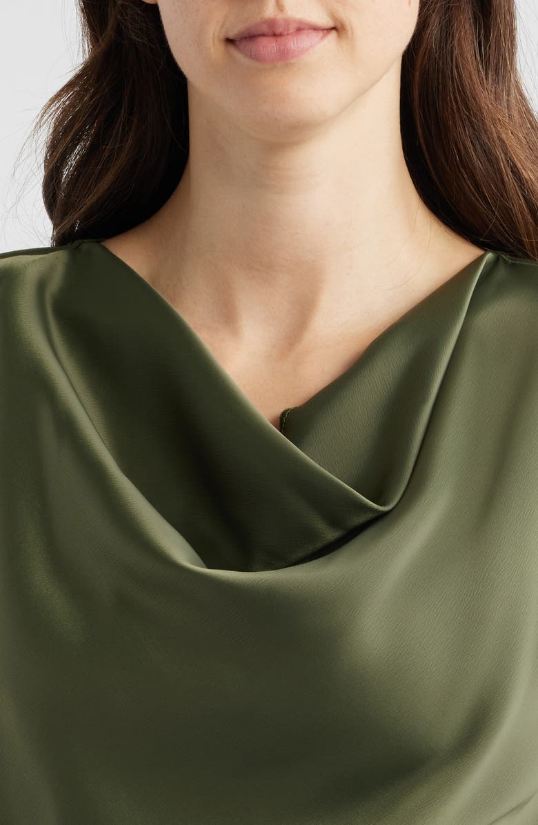 Anne Klein Cowl Neck Satin Top, Alternate, color,
