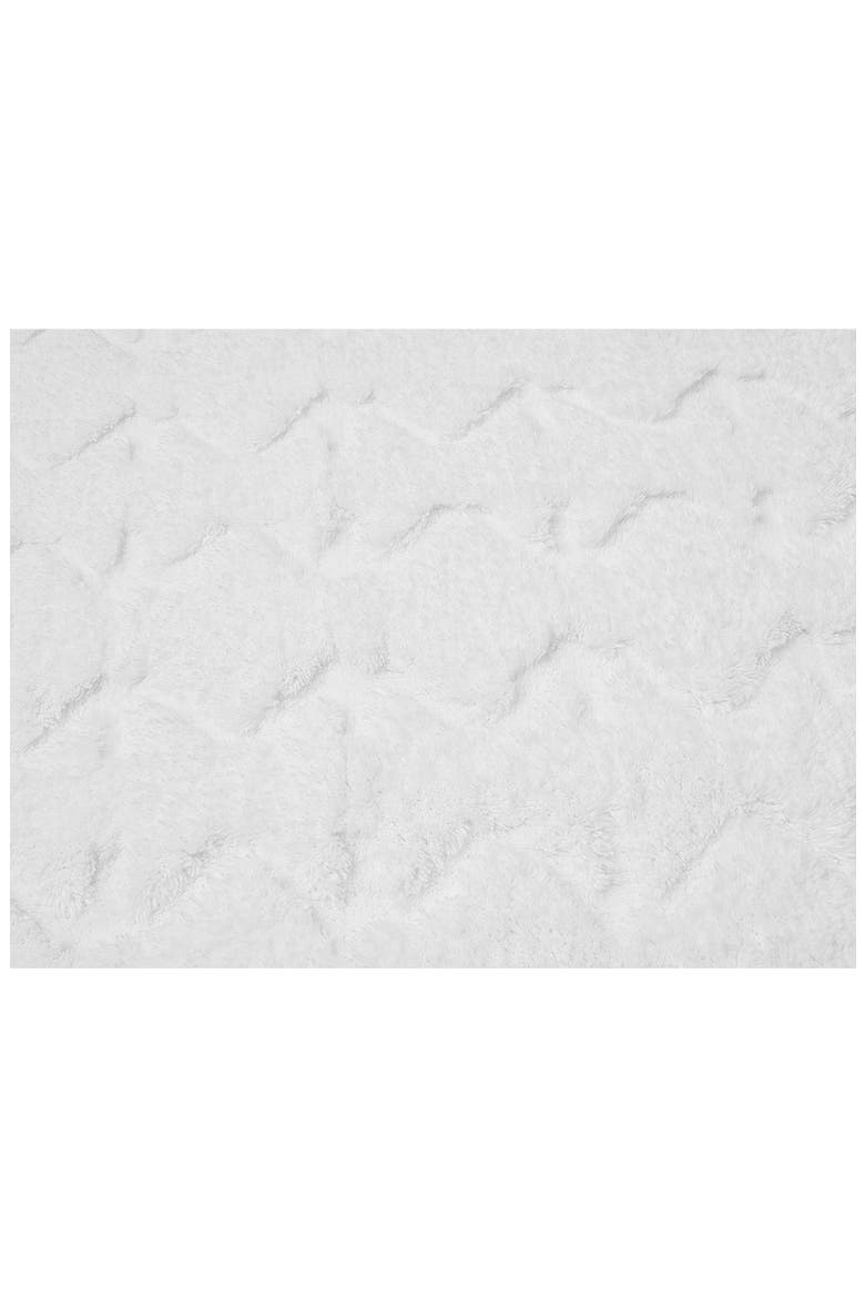 Organic Cotton Shag Bath Rug, Alternate, color, ALPINE WHITE
