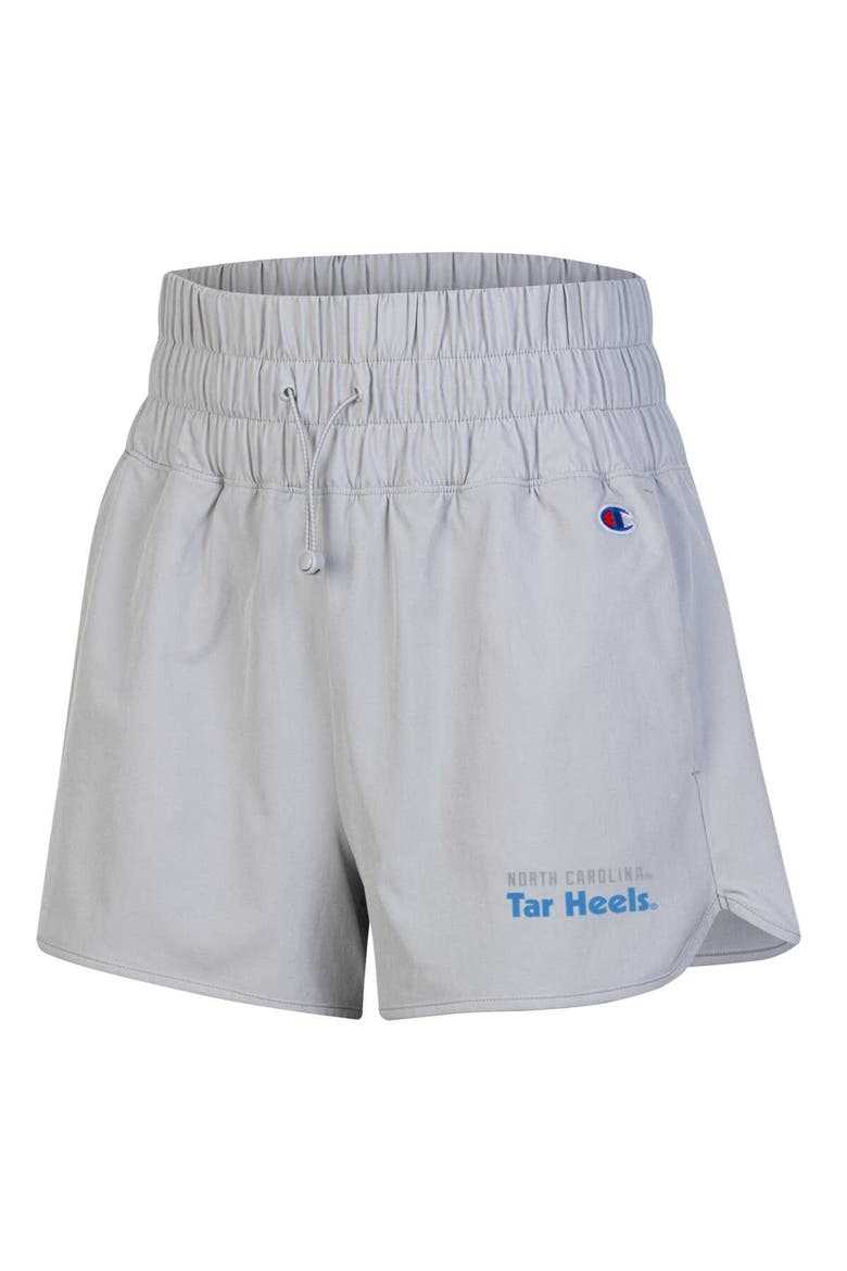 Women's Champion  Silver North Carolina Tar Heels Tailgate Her Woven Shorts, Alternate, color, Silver