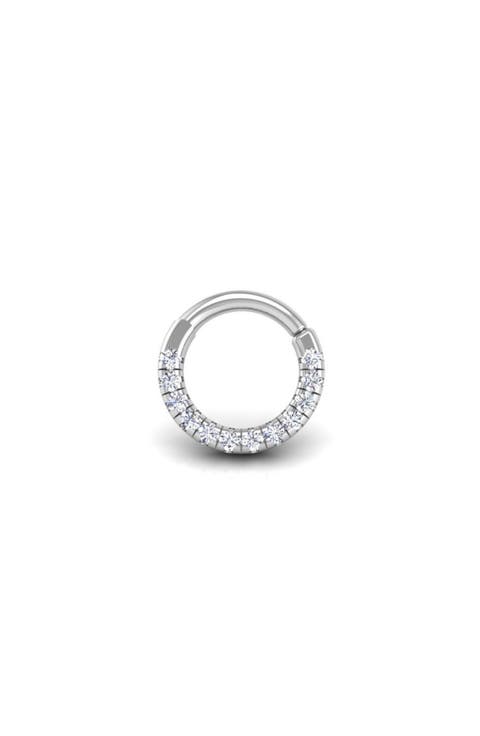 Pavé-All-Day Diamond Flat Hoop