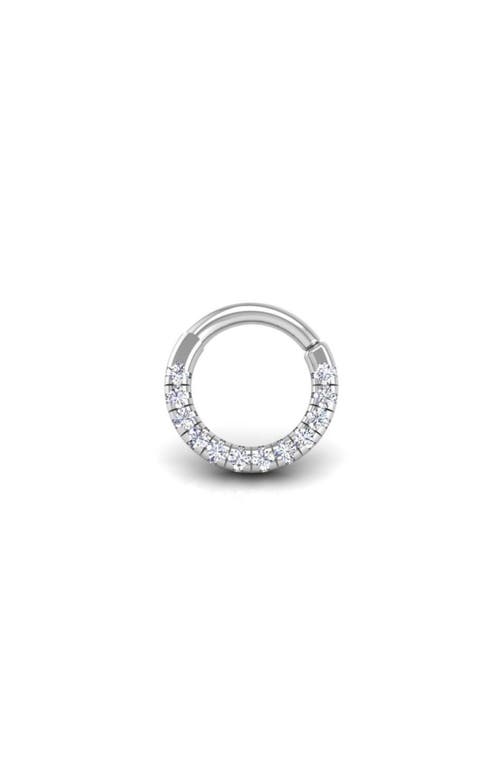 Seed2stone Pavé-all-day Flat Hoop In Silver