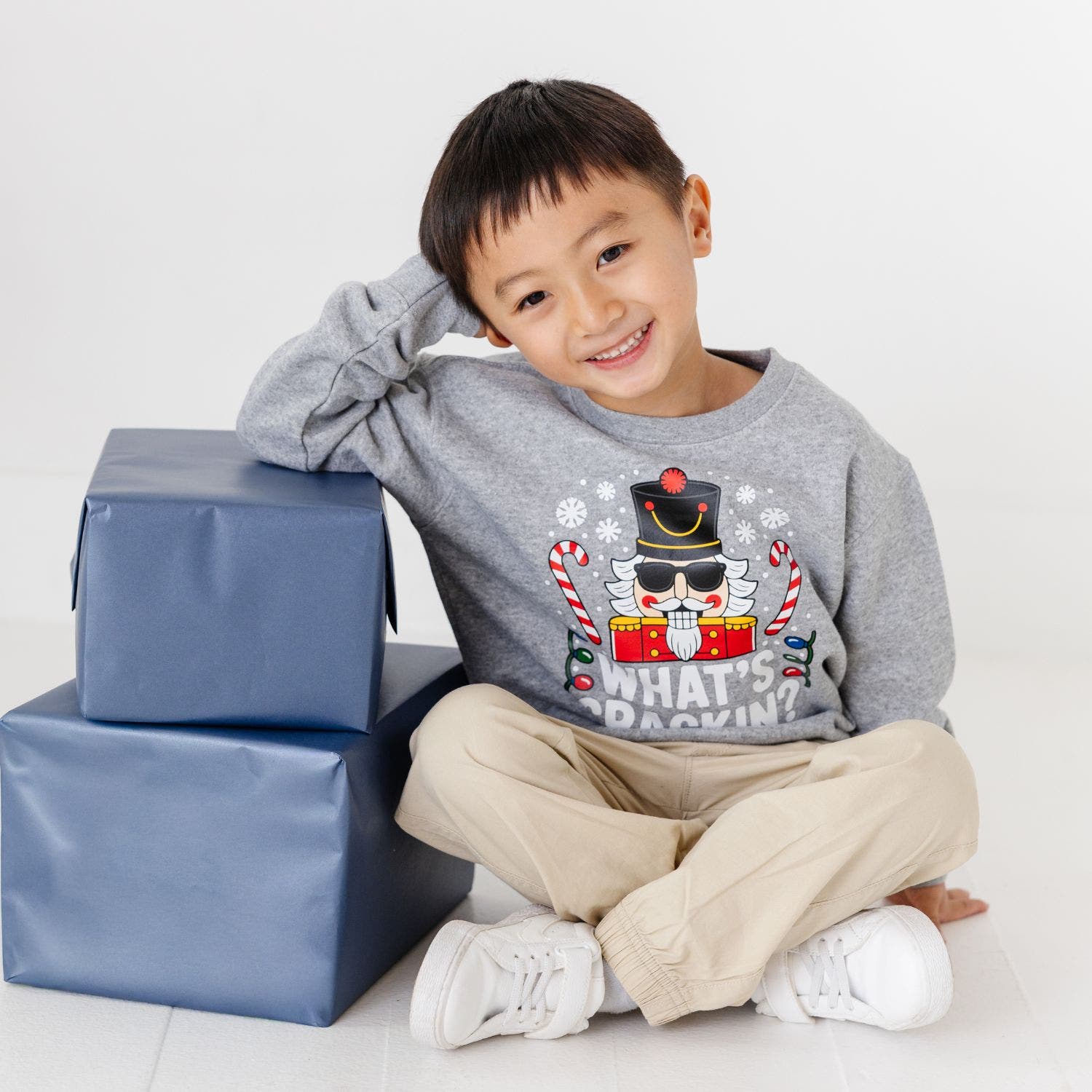 Sweet Wink What's Crackin Christmas Sweatshirt | Nordstrom