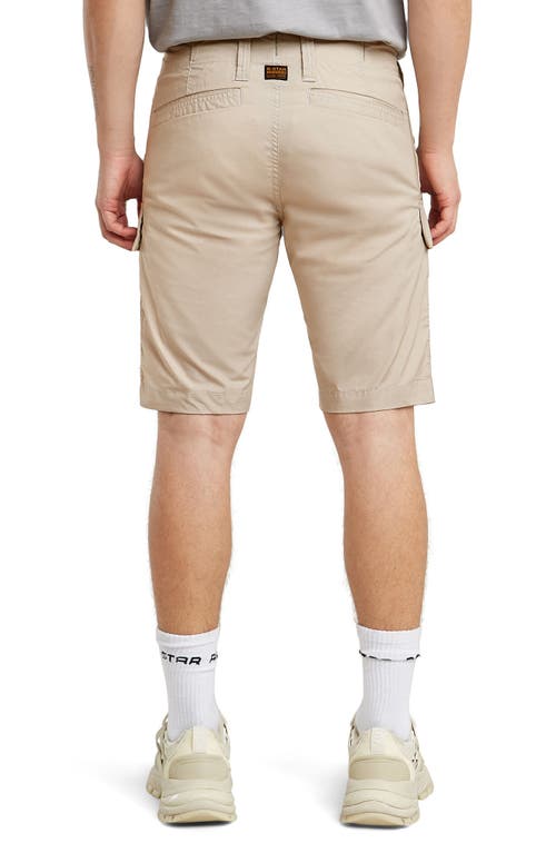 G-star 3d Regular Fit Cotton Blend Cargo Shorts In Neutral