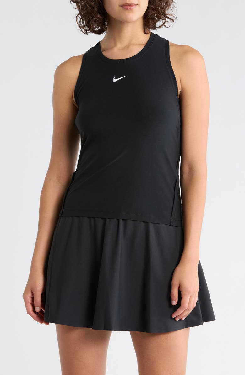 Nike Victory Dri-FIT Tennis Tank, Main, color, 010 010 Black/White