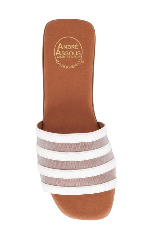 Andre Assous Kaila Slide Sandal In White