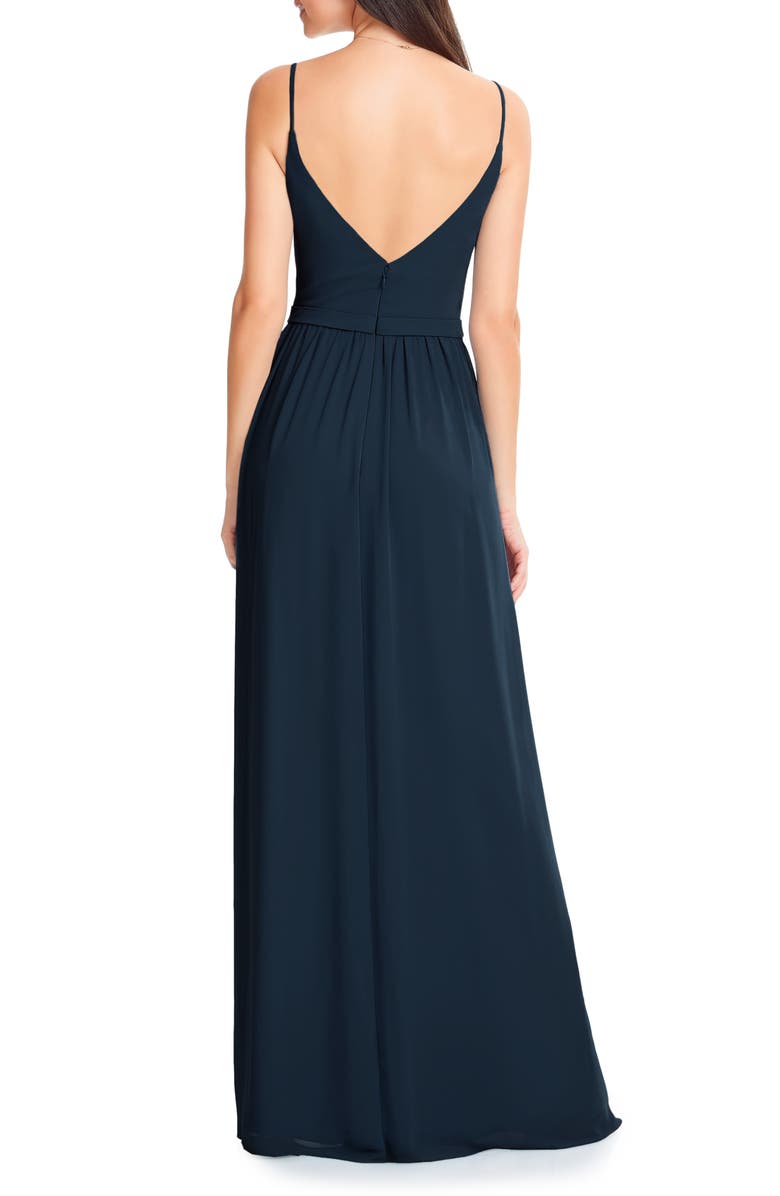 #Levkoff Chiffon A-Line Gown, Alternate, color, 