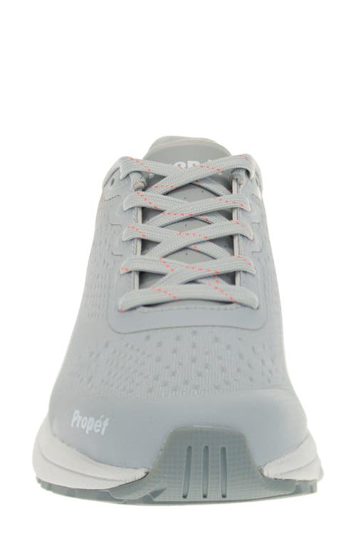 Propét One Evolve Walking Sneaker In Grey/coral