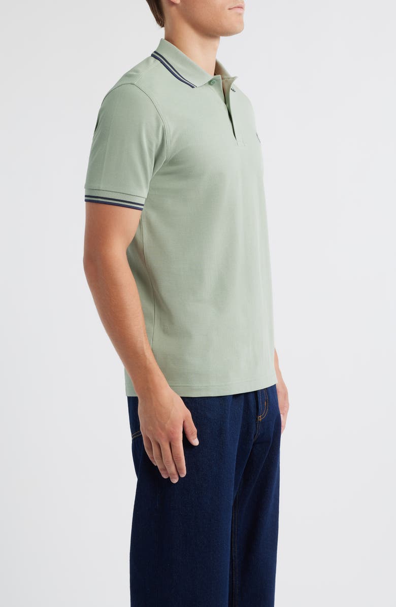 Fred Perry Extra Trim Fit Twin Tipped Piqué Polo, Alternate, color, Bylf/ Dair/ Blue