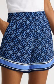 Lands' End Rayon High Rise 5" Pull On Shorts - Set Bottom