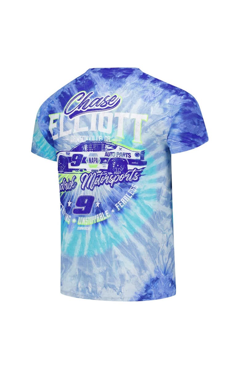 Classic Ink Men's Classic Ink Royal Chase Elliott Tie-Dye T-Shirt, Alternate, color, Royal
