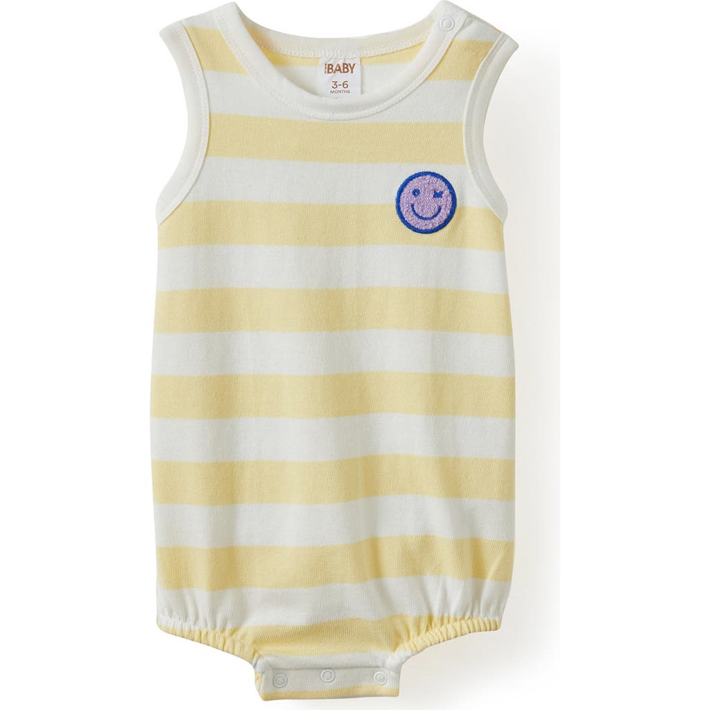 Cotton On Kids Della Bubble Bubbysuit in Baby Yellow Stripe Fun Day  product