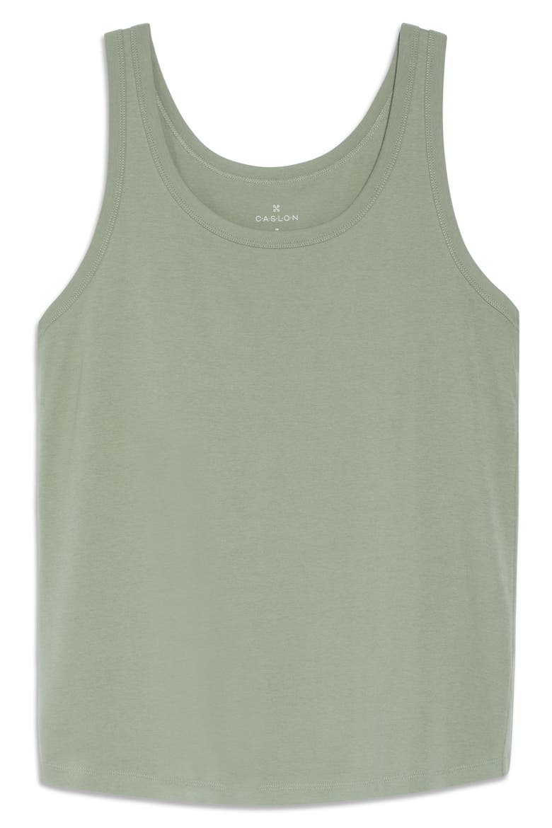 Melody Rib Tank Top, Alternate, color, GREEN DUNE