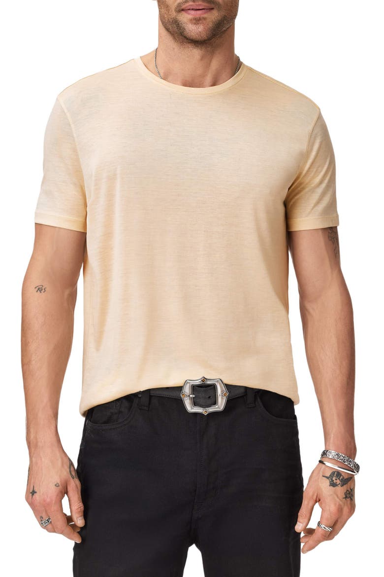 Amato Silk & Organic Cotton Crewneck T-Shirt, Main, color, FADED TWINE