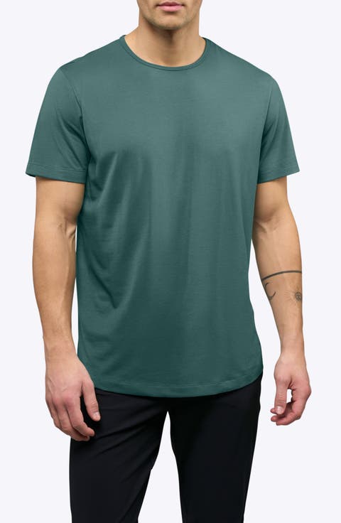 AO Curve Hem Cotton Blend T-Shirt