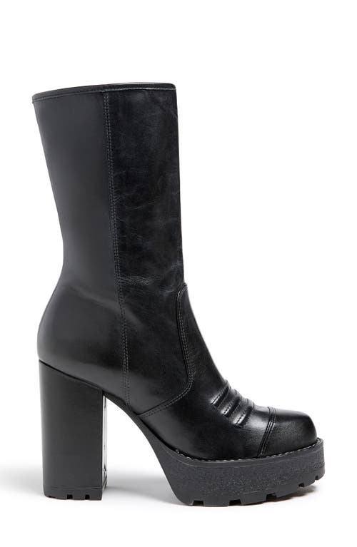 Cinq À Sept Marley Lug Sole Platform Boot In Black