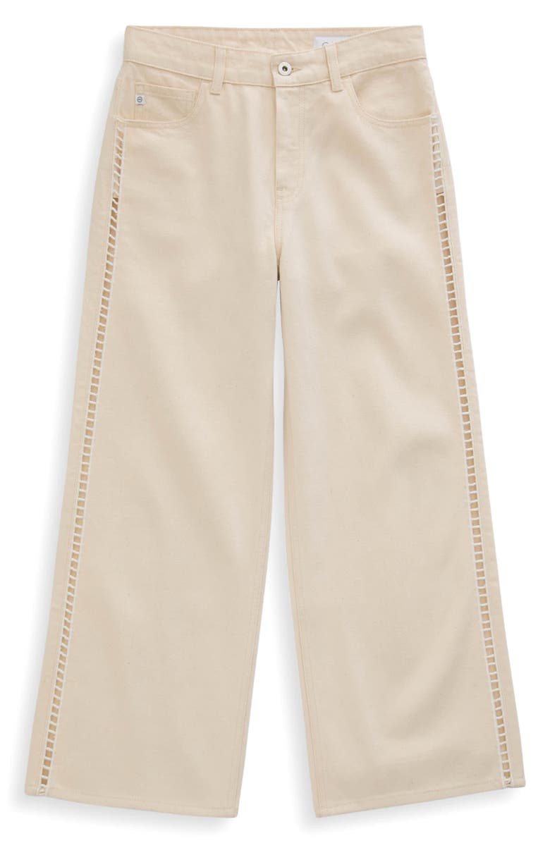 AG Saige Mid Rise Ankle Wide Leg Jeans, Alternate, color, Fresh Air