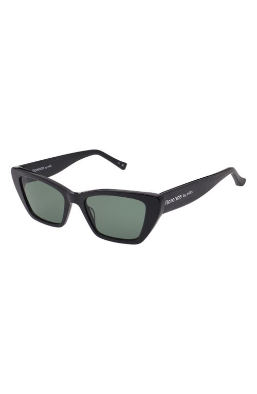 Florence By Mills 53mm Cat Eye Sunglasses In Green