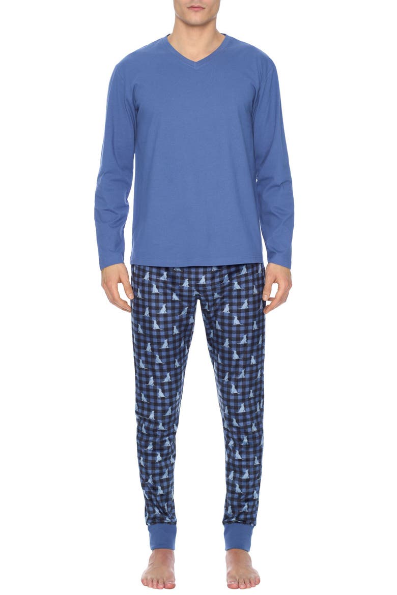 Chalet Pajamas, Main, color, BLUE