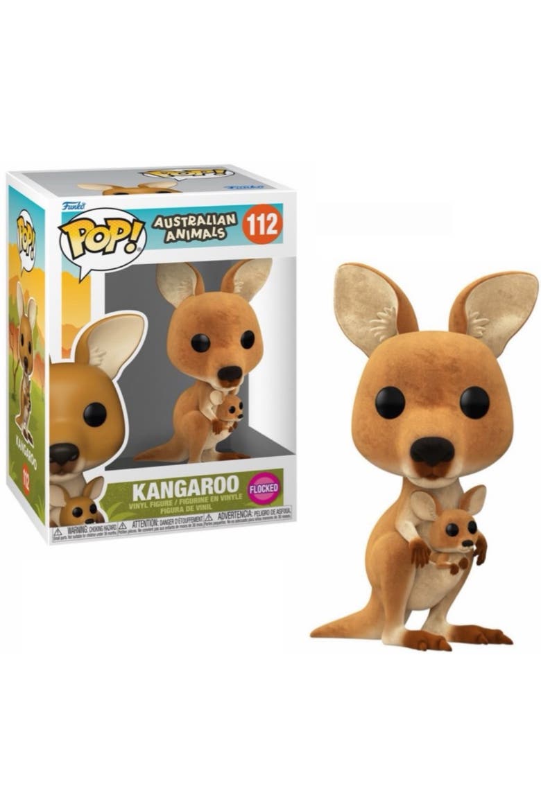 Kangaroo (Australian Animals) Flocked Funko Pop!, Main, color, Multi-Color