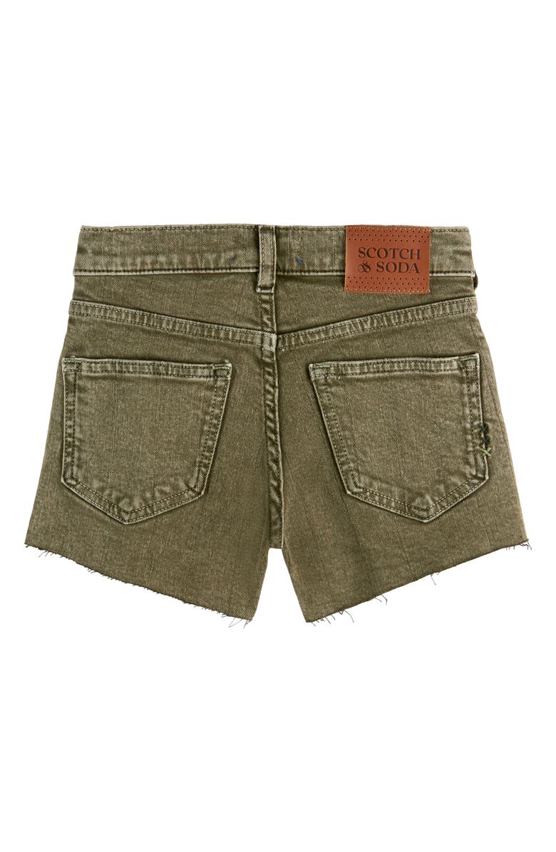 Scotch & Soda Kids' Ray Relaxed Denim Shorts, Alternate, color, Washed Military