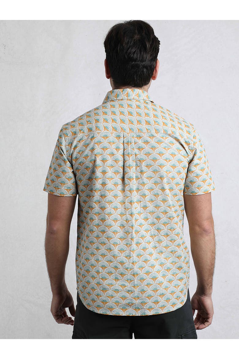 Faraway Printed Shirt, Alternate, color, Caramel