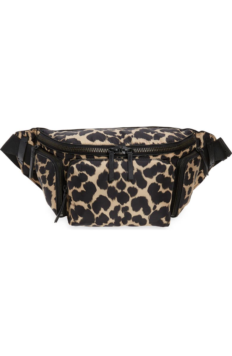 Dries Van Noten Leopard Print Belt Bag, Main, color,