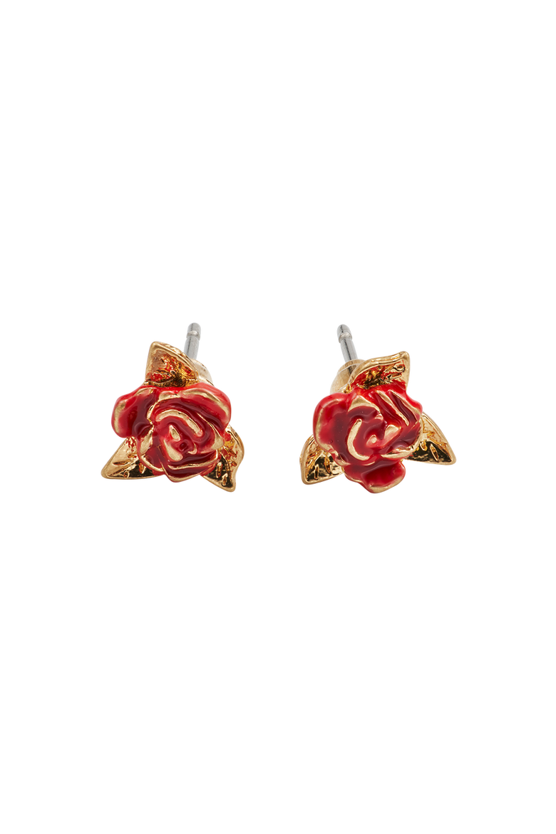 English Rose Gold Stud Earrings, Main, color, Gold