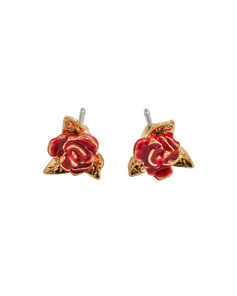English Rose Gold Stud Earrings