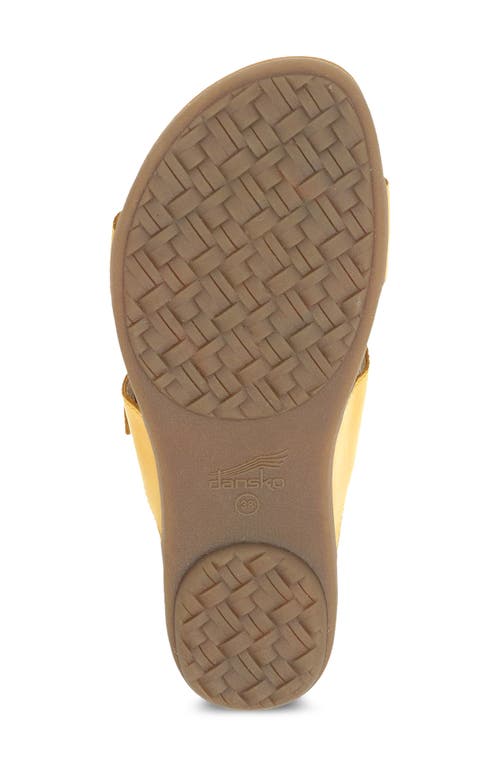 Dansko Justine Slide Sandal In Yellow