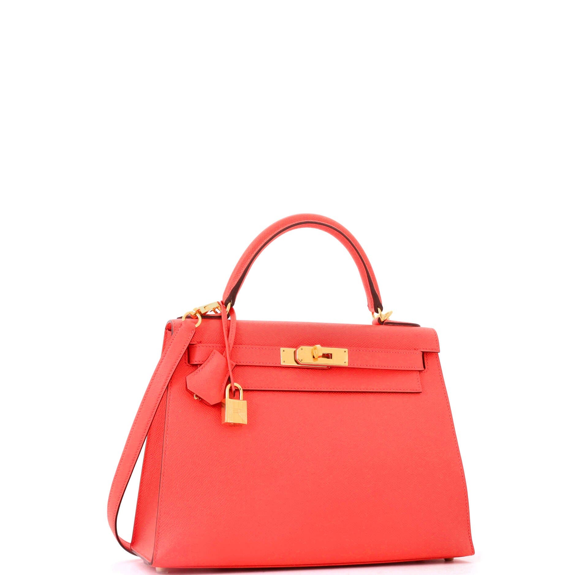 Kelly Handbag Red Epsom with Gold Hardware 28, Alternate, color, Red