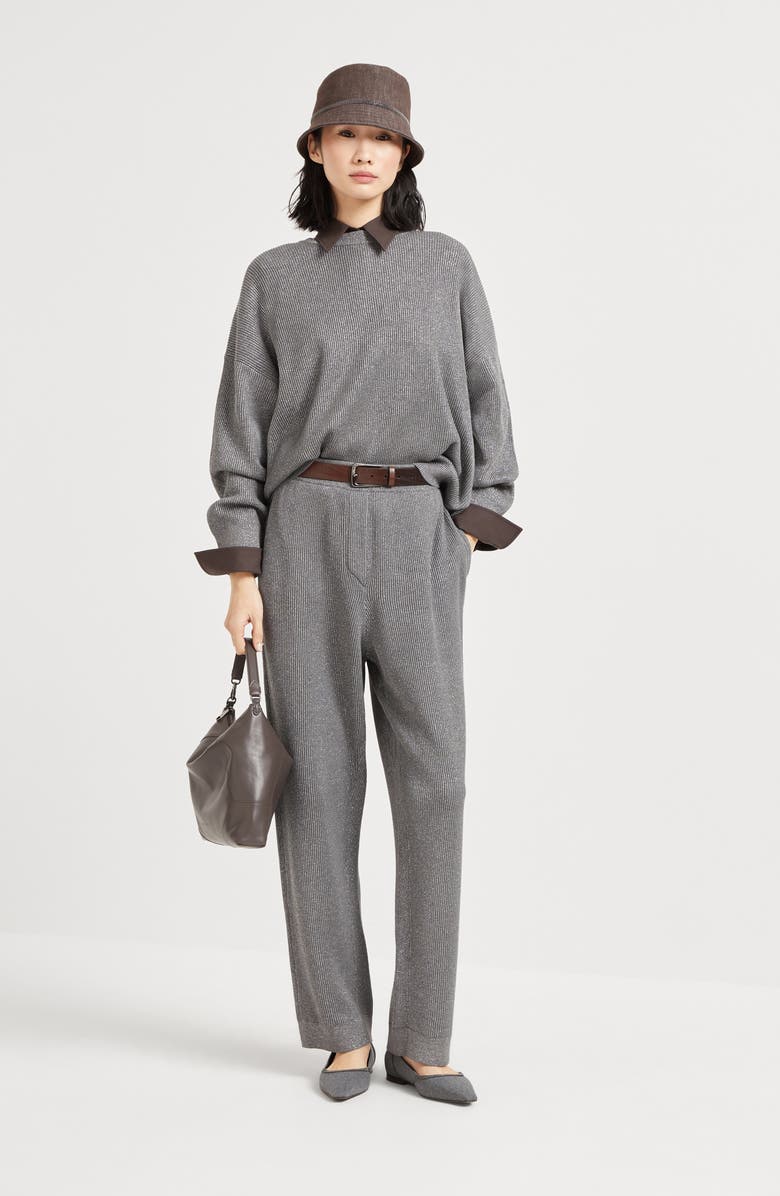 Brunello Cucinelli Vanisé sweater, Alternate, color, Silver
