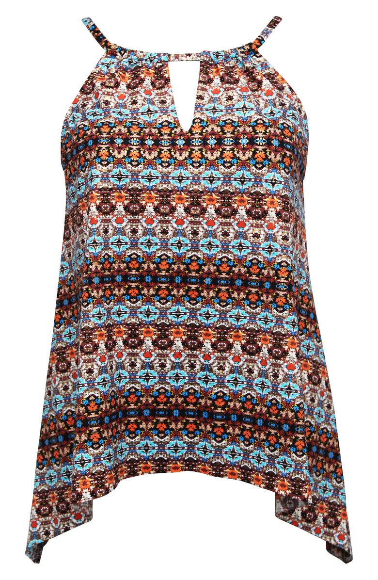 Miraclesuit<sup>®</sup> Nefertiti Peephole Tankini Swim Top, Alternate, color,