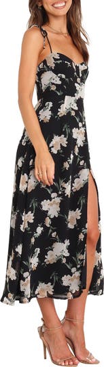 Meg Floral Print Bustier Dress