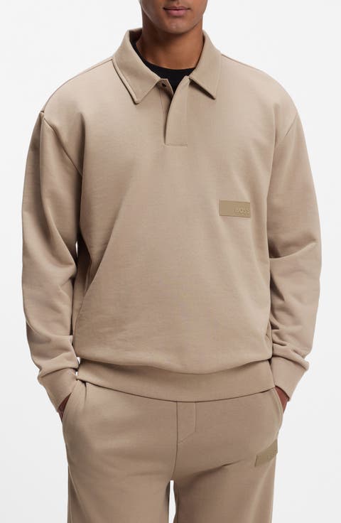 Cotton Jersey Long Sleeve Polo