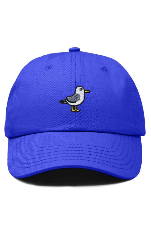 Dalix Seagull Embroidered Everyday Cap In Royal Blue