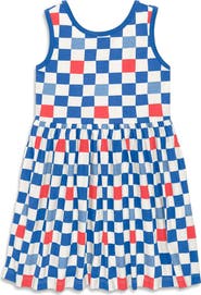 Primary Kids Tiered Tank Dress In Seasonal Prints