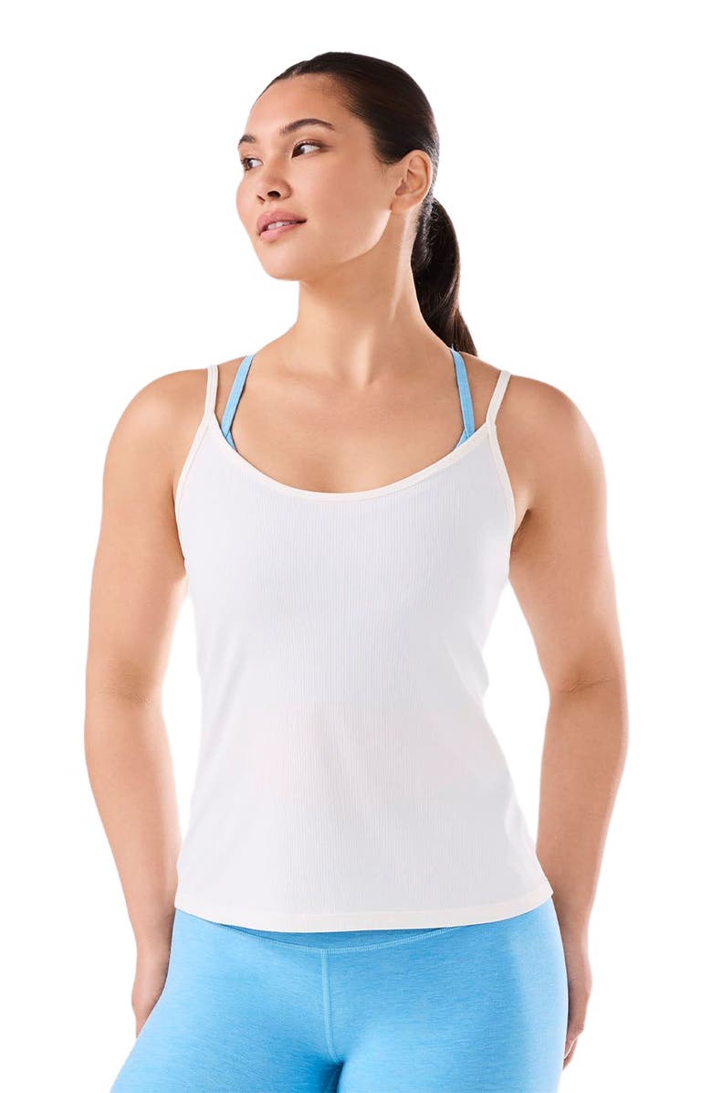 Tavi Pace Rib Tank, Alternate, color, Coconut