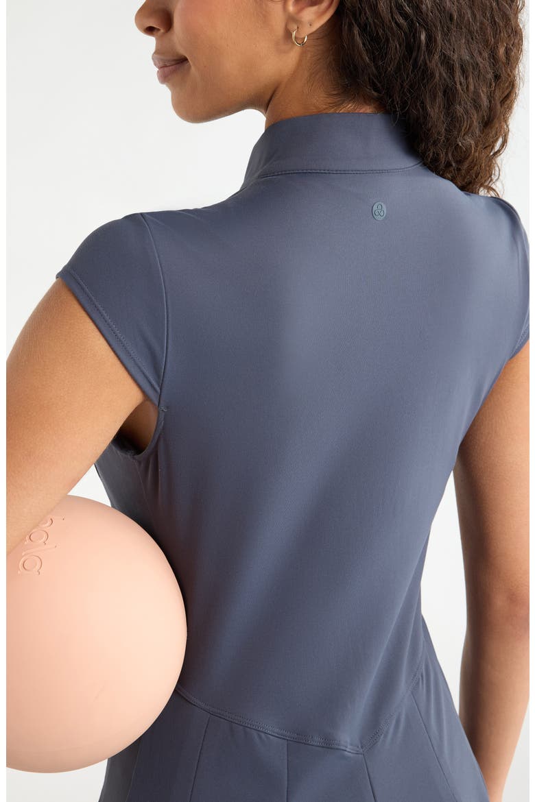Momentum Half Zip Active Minidress, Alternate, color, NAVY ARMADA