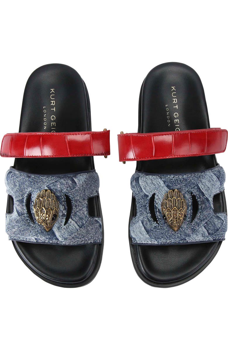 Kurt Geiger London Eagle Cutout Slide Sandal, Alternate, color,