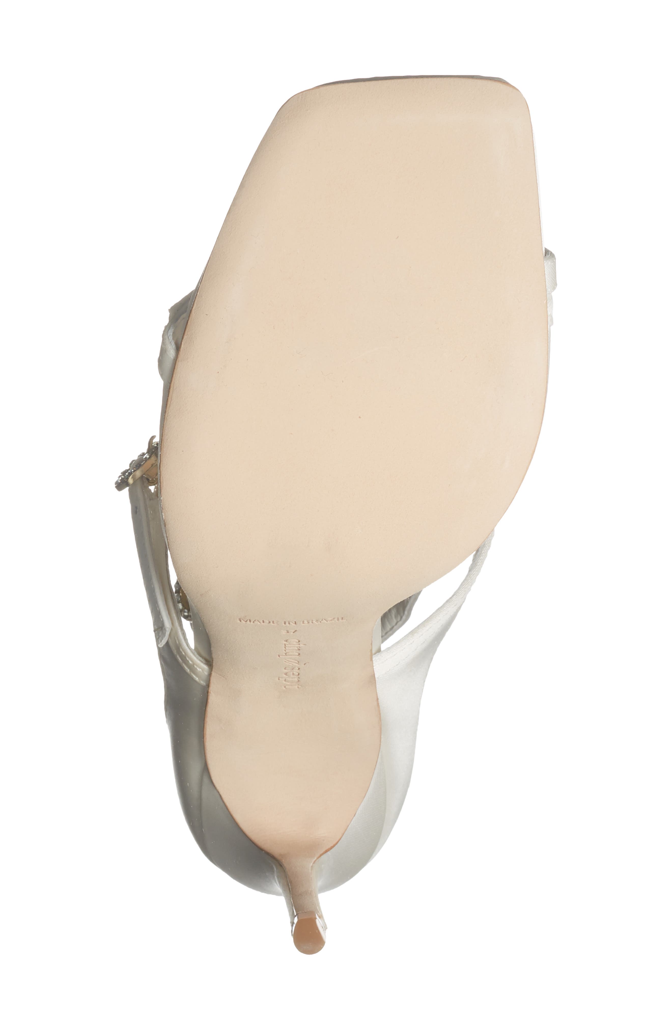 Cinq à Sept Celeste Satin Sandal, Alternate, color, Ivory