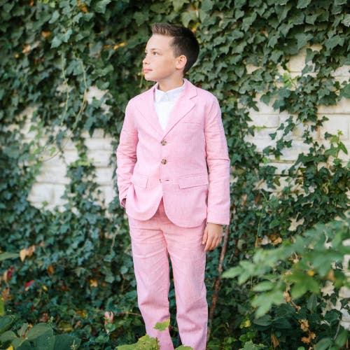 HOPE & HENRY HOPE & HENRY BOYS' LINEN SUIT PANT, KIDS